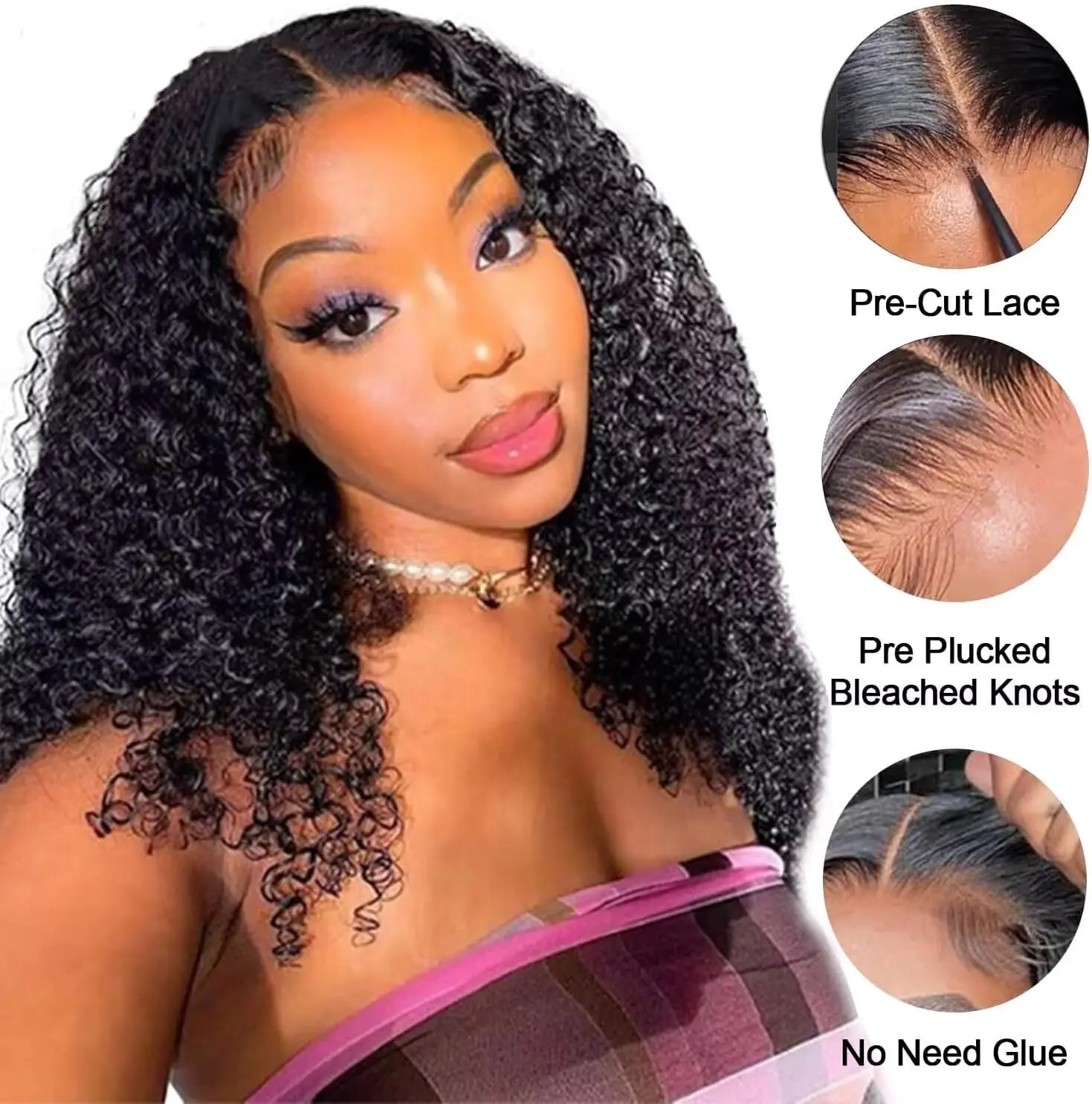 HD شفافة شعر مستعار مجعد عميق 13x6 شعر الإنسان الدانتيل الجبهة البرازيلي غريب مجعد شعر مستعار غلويليس للنساء شعر مستعار شعري طبيعي