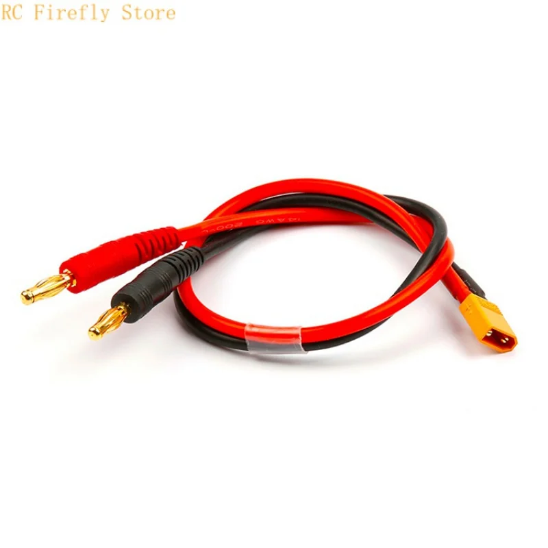 Male XT60 Connector to 4mm Banana Plug Charge Adapter Cable 12AWG Silicone Wire For RC Lipo Battery IMAX B6 B6AC Charger