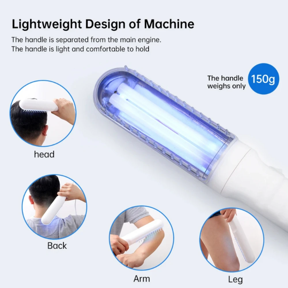 311nm Ultraviolet Phototherapy Instrument 110V 220V Handheld Use UVB Lamp for Vitiligo Psoriasis White Spots Skin Disease