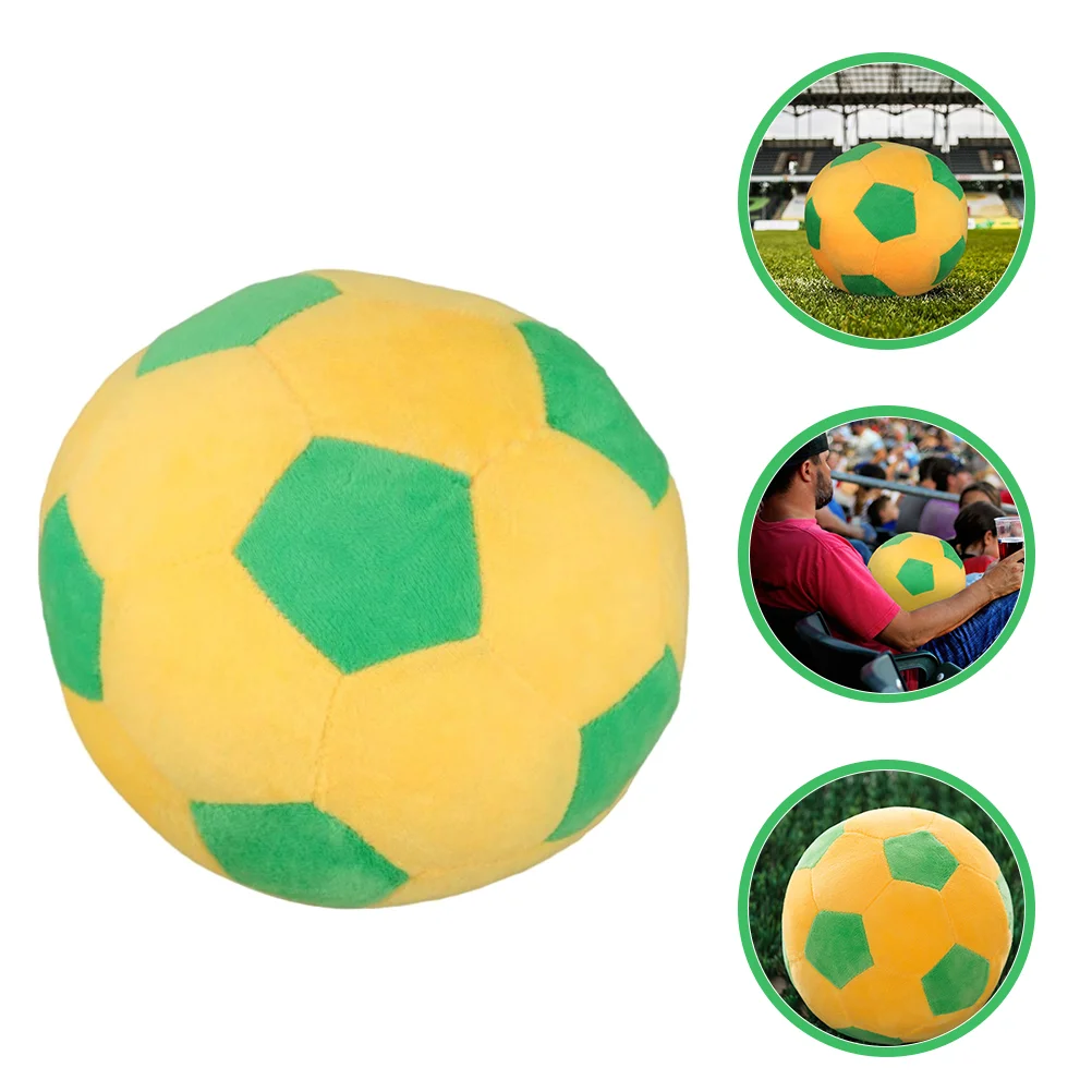 Stuffed Football Model Plush Soccer Toy Premium Quality Service Time Decorative Nursery Kids Room 2022