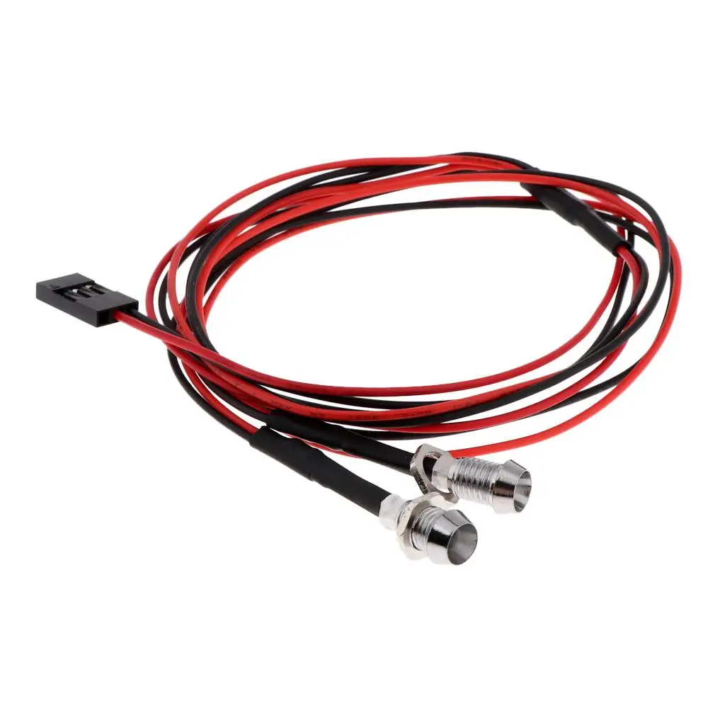 Luz trasera metálica para coches RC WPL – Accesorio camiones - imagen 2