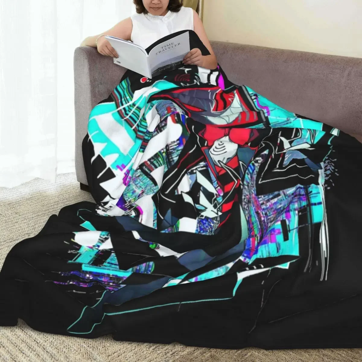 Vox Hazbin-بطانيات محبوكة ناعمة للغاية ، بطانيات رمي للسيارة ، أريكة ، أريكة ، سرير ، بساط ، فنادق ، فلانيل