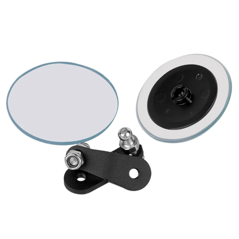 AB56-オートバイブラインドスポットミラーハンドルバー小さな丸いミラーカワサキ ZX25R ZX4R ニンジャ 400 650 2012-2024