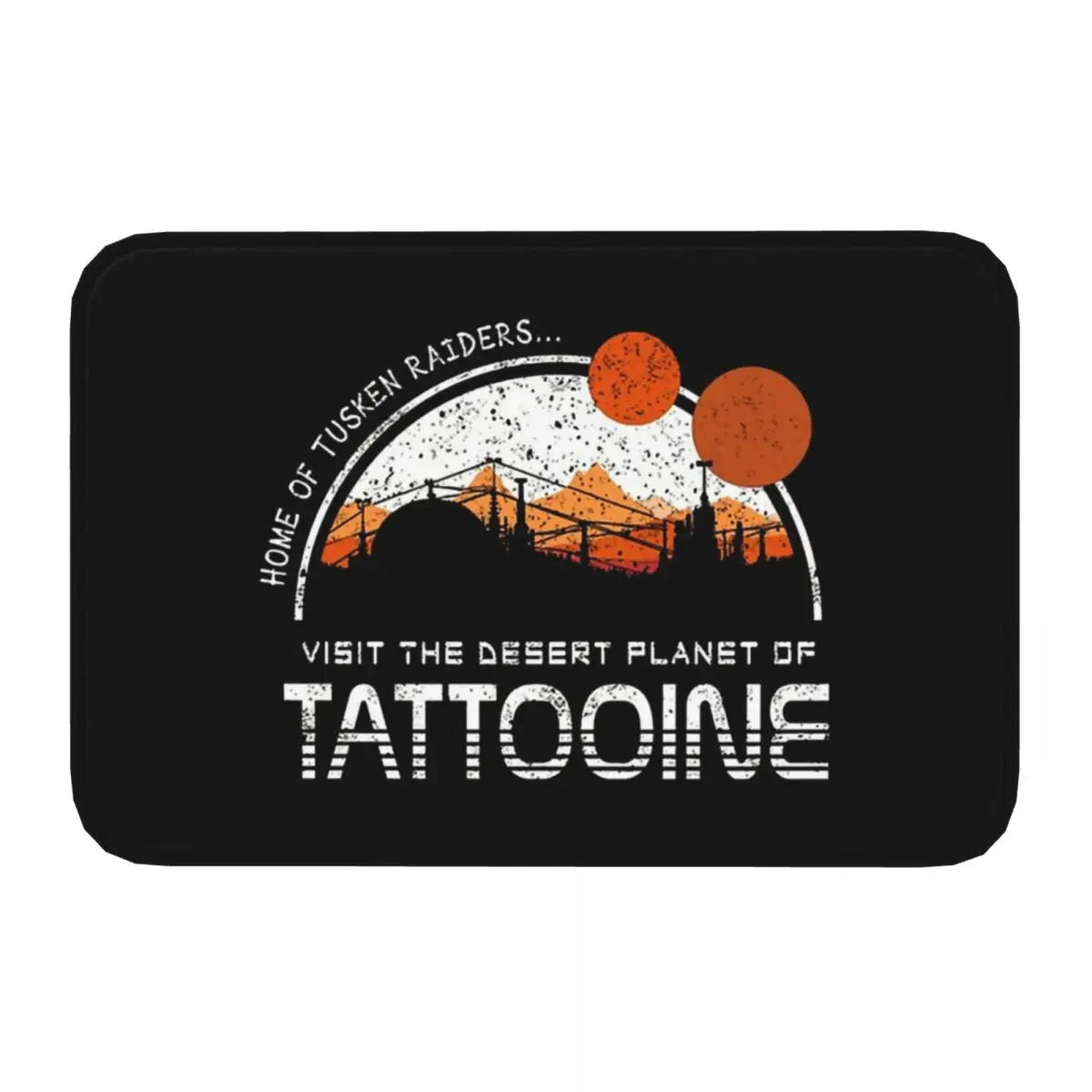 Visit Tatooine - Tatooine National Park - Tatooine Sunset - Tatooine-1Bath Mat Tatooine Doormat Living Room Carpet Outdoor Rug