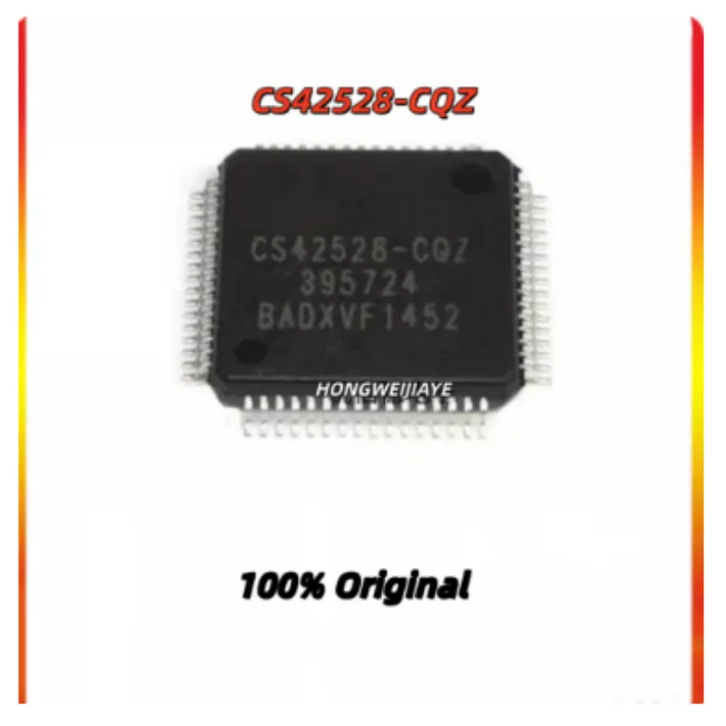 5PCS New Original CS42528-CQZ LQFP64 2ADC 8DAC 24Bit Audio CODEC IC With SPDIF Receiver In Stock