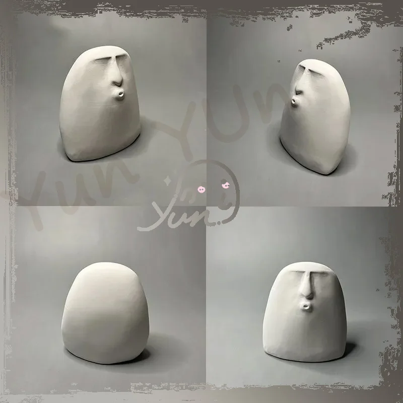 

Abstract Whimsical Figure Gypsum Sculpture - Minimalist Home Art Decor Creative Furniture Handicraft Gift Souvenir Ornament