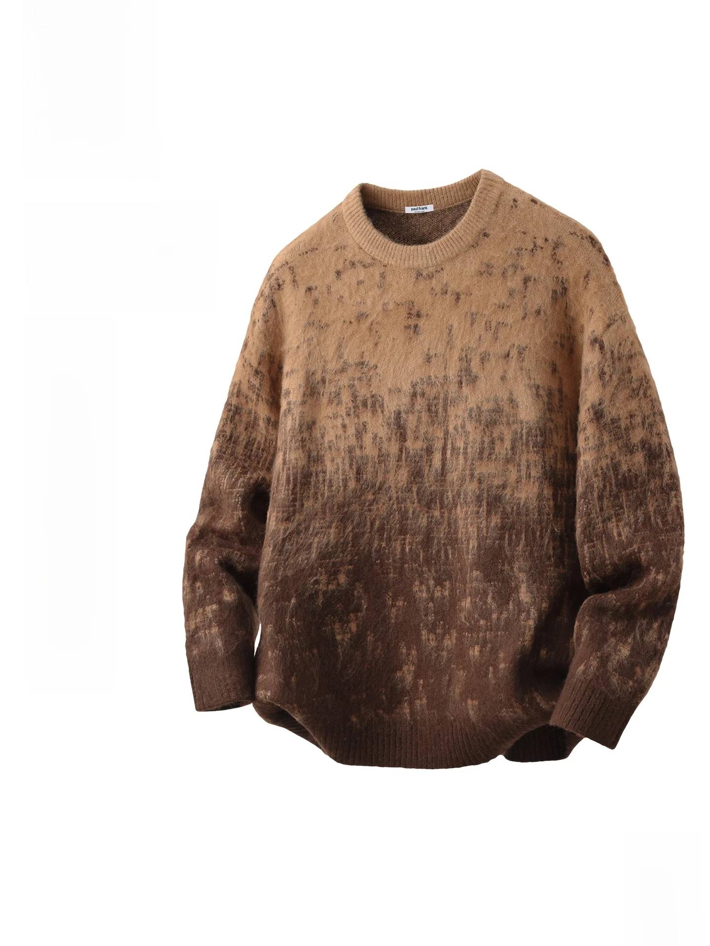 

Мужской утепленный свитер с круглым вырезом, теплый топ для осени и зимы, американский стиль, мягкий трикотаж, повседневная одежда