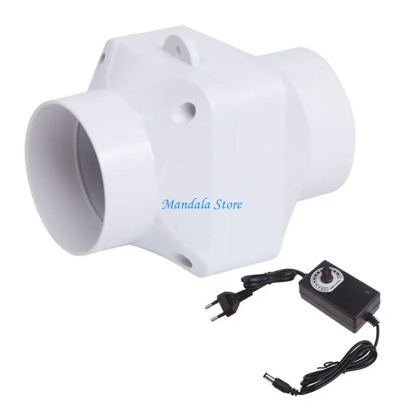 U2JC Adjustable Speed 75mm PVC Exhaust Fan for Kitchen Bathroom Factory