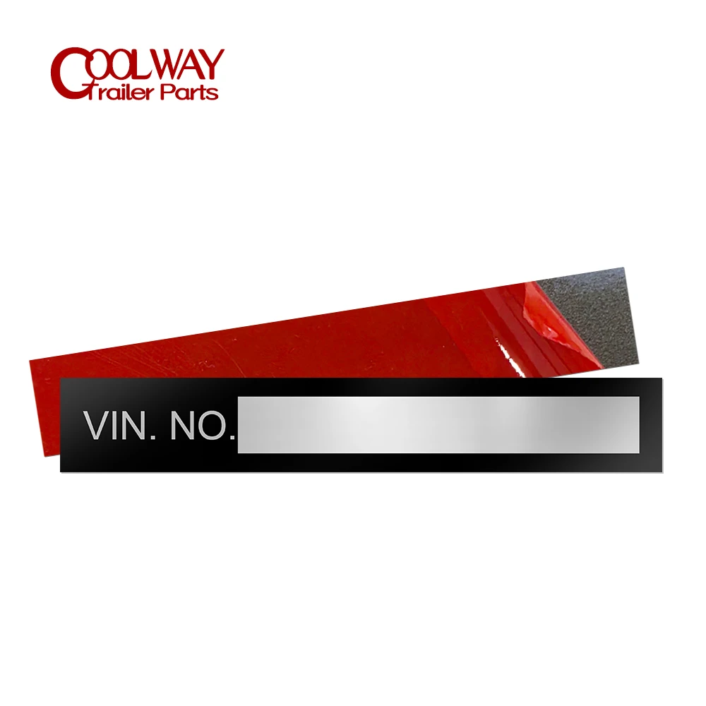 High Quality Aluminium Serial Number Plate With Sticker ID Tag Vehicle Chassic Identification 95 X 15MM