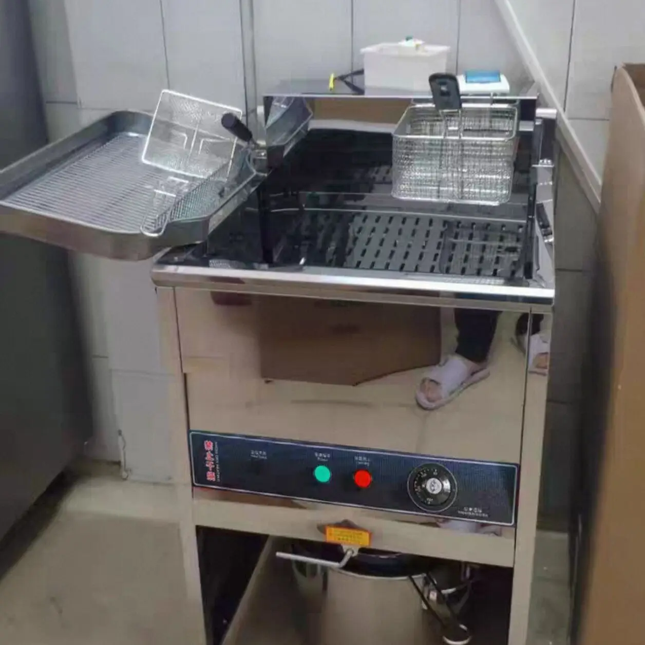 

Электрическая фритюрница, многофункциональная бытовая коммерческая машина для картофеля фри из нержавеющей стали, 220 В