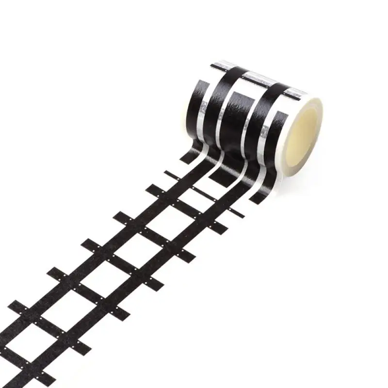 Creative DIY Road Highway Railway Paper Tape Removable Track Road Kids Traffic Car Toy Floor Sticker House Decoration Toys