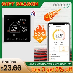 Tuya Smart Home Wifi Heating Thermostat Floor Heating Water Gas Boiler Temperature Thermoregulator Google Home Alexa Alice