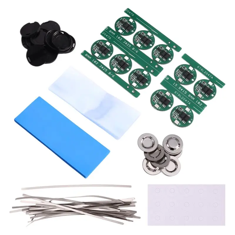 24-Hour Delivery Dual MOS Protection Board 18650 Li- Battery Protection Board 10Set 18650 Cylindrical Li- Cell Universal B