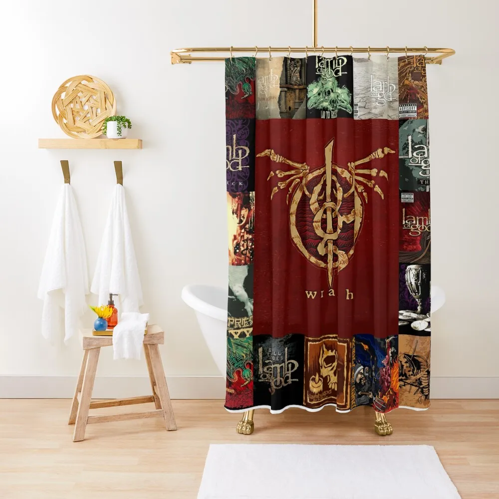 Ai lamb of god Albums Quilt For Fans Shower Curtain Luxury Bathroom Shower Bathroom Curtain