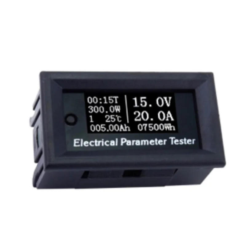 

50A/100A OLEDVoltmeter Ammeter Head Power Meter Temperature Timer Battery Capacity Measuring Instrument