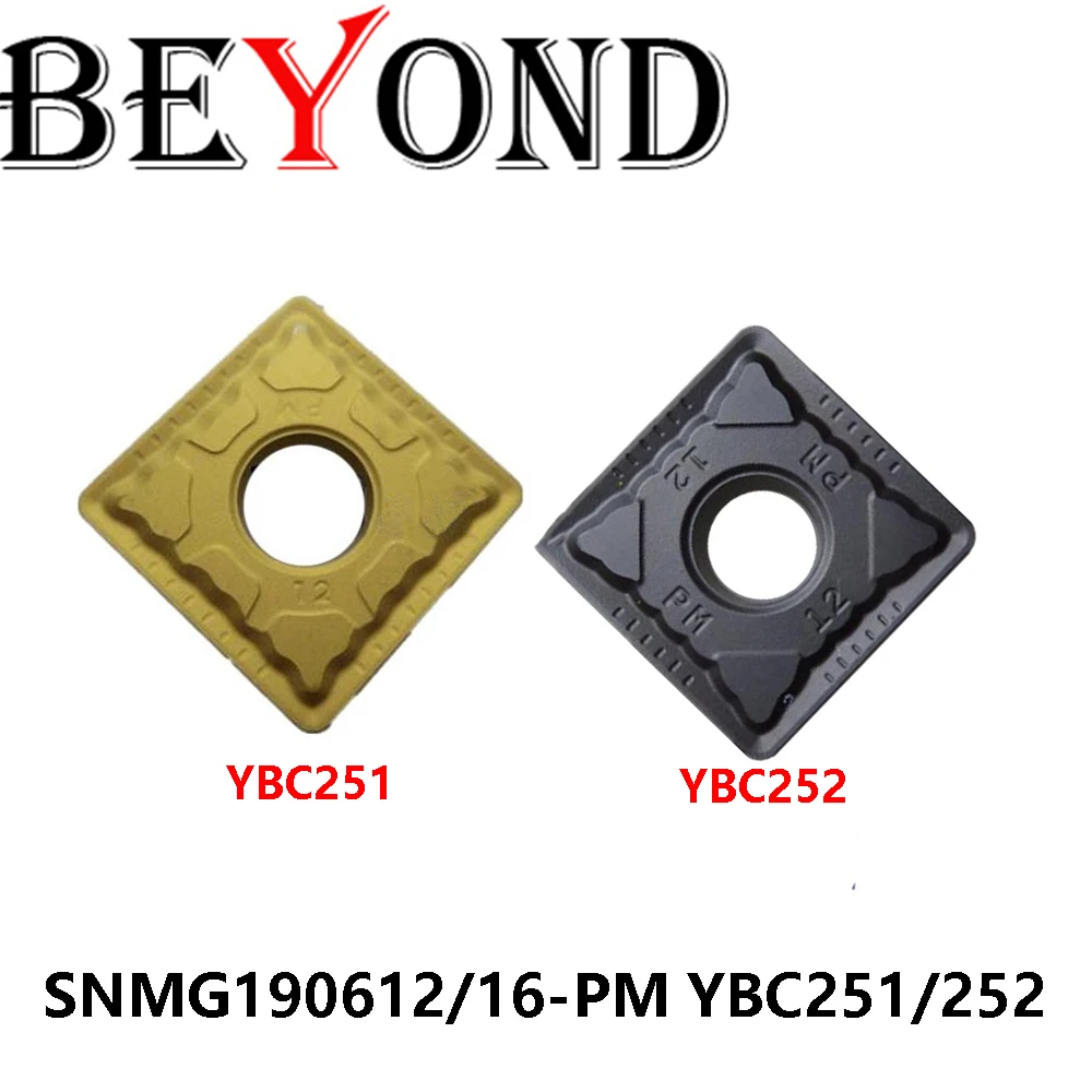 

Original SNMG190612-PM SNMG190616-PM YBC251 YBC252 Cutter Turning Tools Carbide Inserts CNC SNMG Machine BEYOND Processing Steel