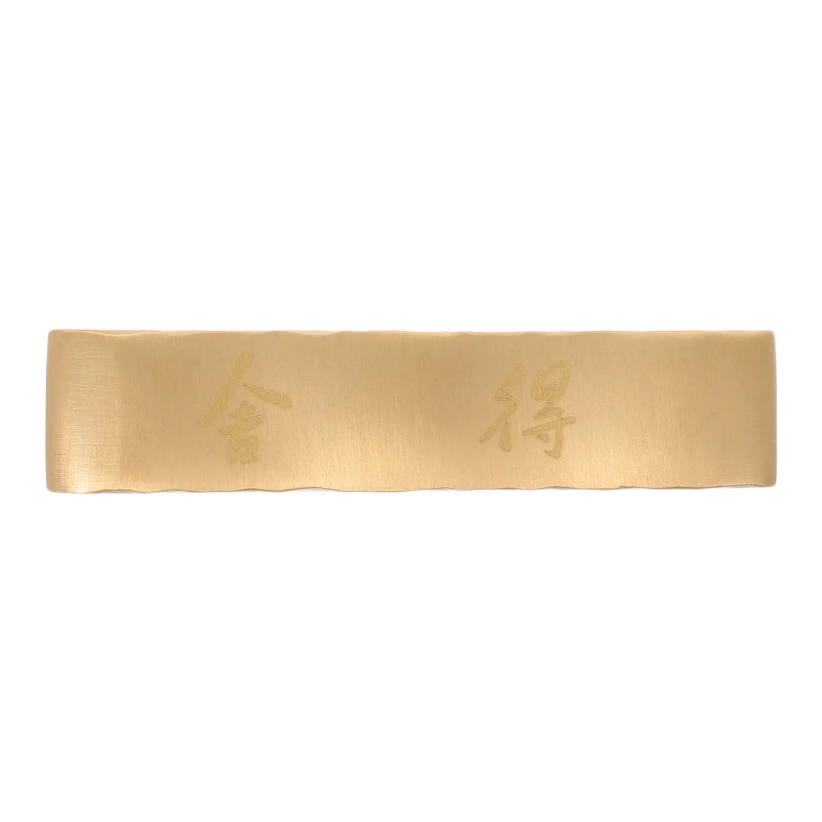 

Brass Calligraphy Paperweight 2.6x0.6 Inch Rectangle Brush Rest Holder for Chinese Painting and Calligraphy Practice Watercolor