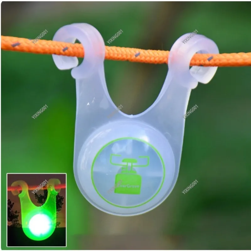 6PS  Outdoor Camping Tent Rope Warning Light - Canopy Anti-Tripping Safety Light Decorative Small Hanging Lamp