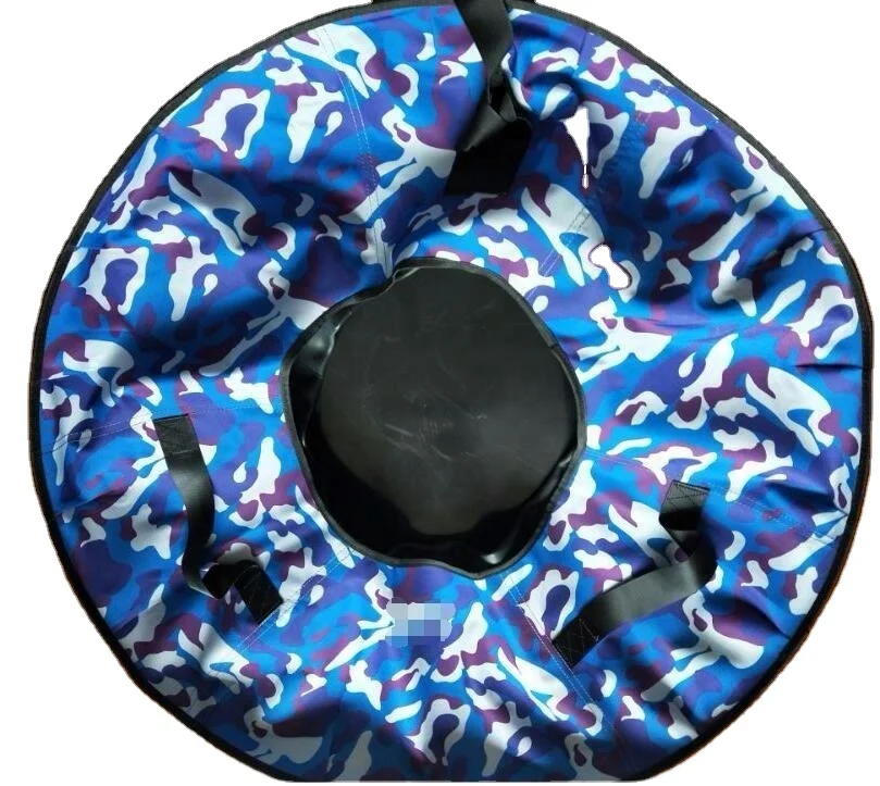 Rubber Hard Bottom Sports Snow Tube Double / Large Snow Tube Donut / New Winter Snow Tube