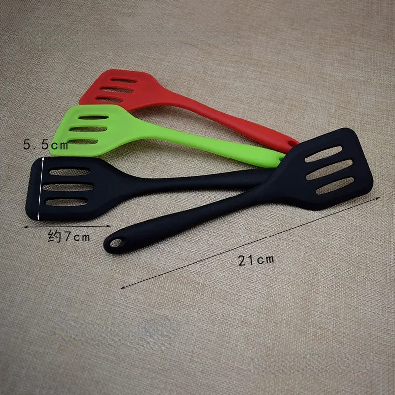 Ustensiles de cuisine en silicone, spatule, œuf, poisson, poêle à frire, pelle à frire, tourneurs fendus, ustensiles de cuisine, gadgets de cuisine