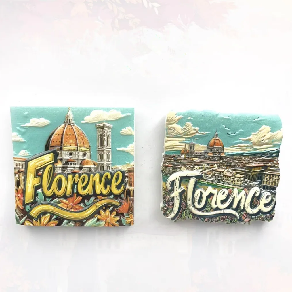 Europe Italy Florence Venice Resin 3D Fridge Magnets Tourism Souvenir Refrigerator Sticker Handicraft Gift Decoration
