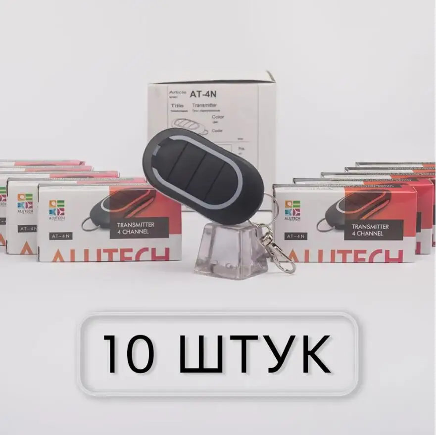 Alutech-Controle Remoto de Portão de Garagem, AT4N, AT-4N, 433,92 MHz, Código Dinâmico, Controle Remoto, 4 Botões, Automação