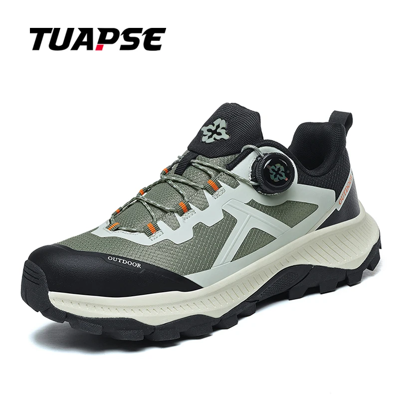 

TUAPSE Urban Mountains Hiking Men Shoes BOA Quick Lacing Run Freely Leisurely Cushioning Fabric Upper MD Outsole Material