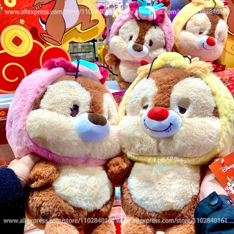 Disney Chip 'n' Dale Plush Doll MINISO Children's Birthday Gift Anime Soft Pillow Toy Room Decoration 32cm Genuine Collection