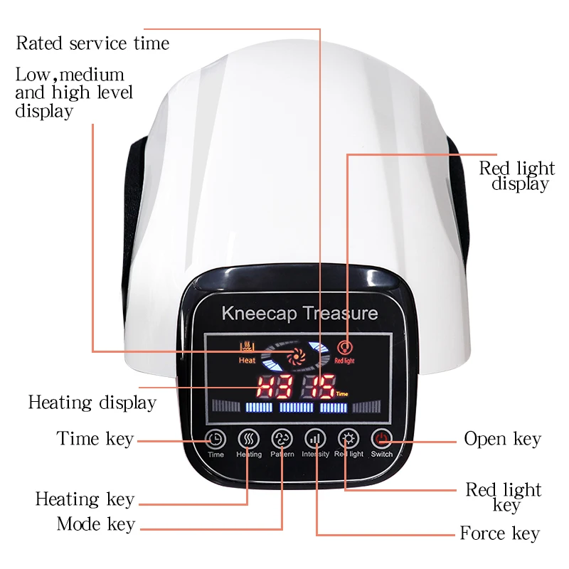 Electric Vibration Knee Massager Quick Heating Massage Joint Physiotherapy Massage Pain Relief Rehabilitation Equipment Care