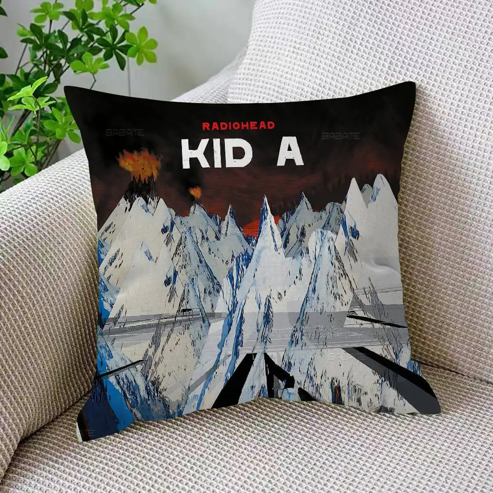 Rock Band R-Radiohead Music Personalized Pillow Dust Cover Bedroom Kids Party Decoration Pillowcase Birthday Children Gift