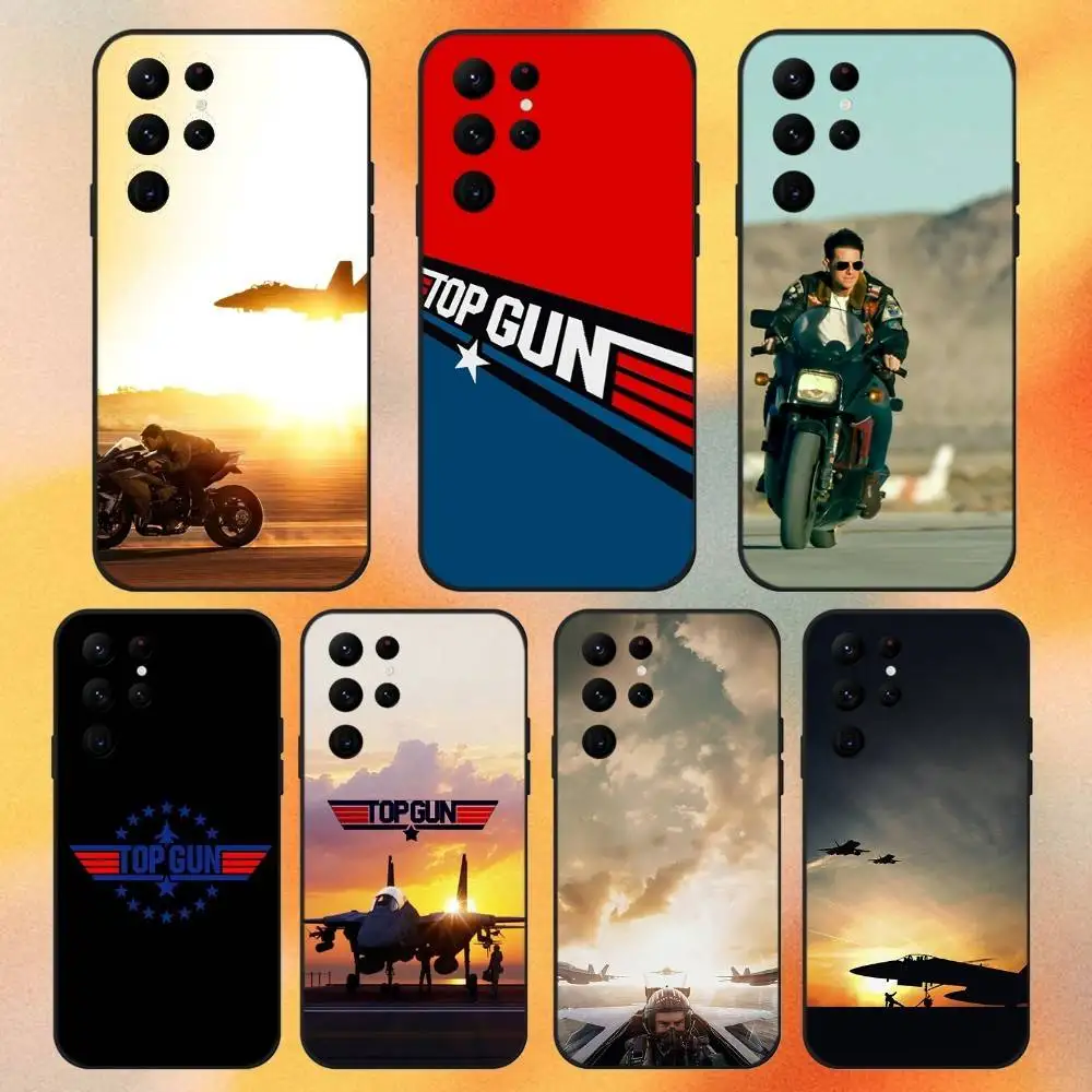 

Top Gun Maverick Plane Phone Case For Samsung S 25,24,23,22,30,21,10,9,Ultra,Plus,Lite,FE,4,5G Black Soft Case