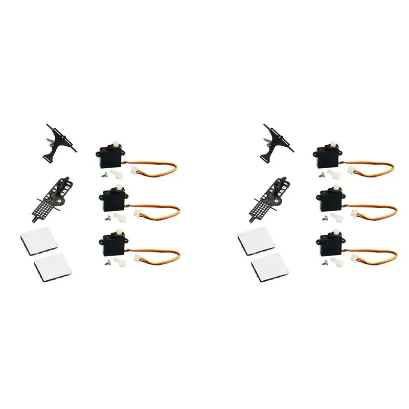 

A19Q-2 Set XK K110 Upgrade K110S Servo Main Frame And Servo Plate For Wltoys XK K110 K110S RC Helicopter Upgrade Parts