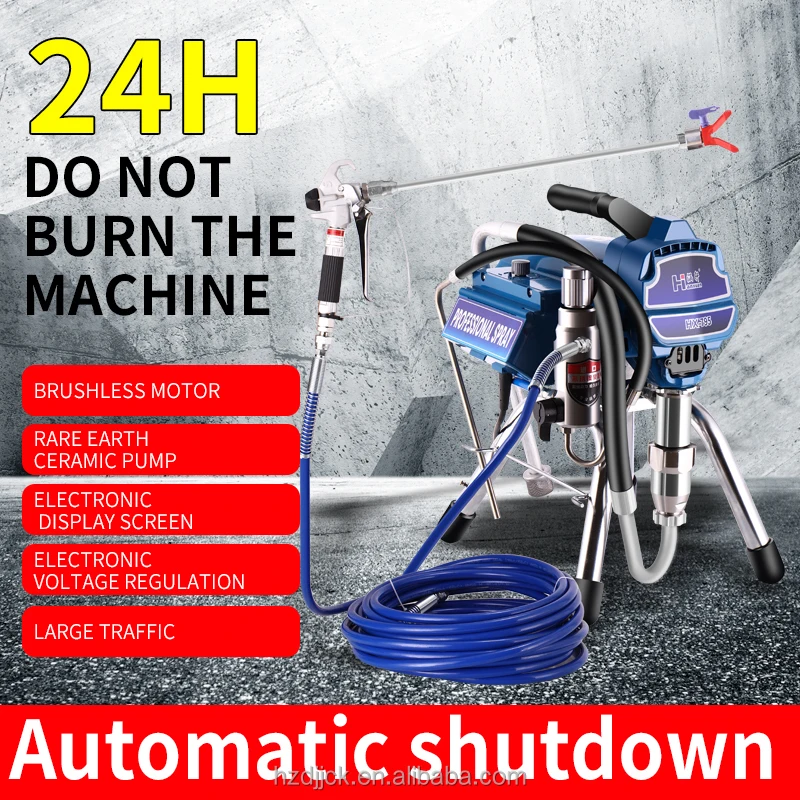 High-Pressure Electric Airless Spray Gun Professional Multifunctional Coating Paint Latex Power Spraying Machine for Household
