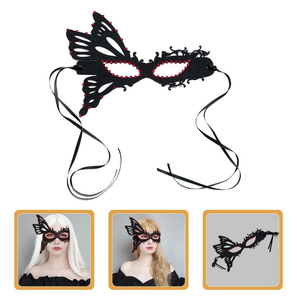 Half gezicht vlinder strass masker verstelbare riem Halloween Party maskerade masker vrouwen maskerade maskers vrouwen