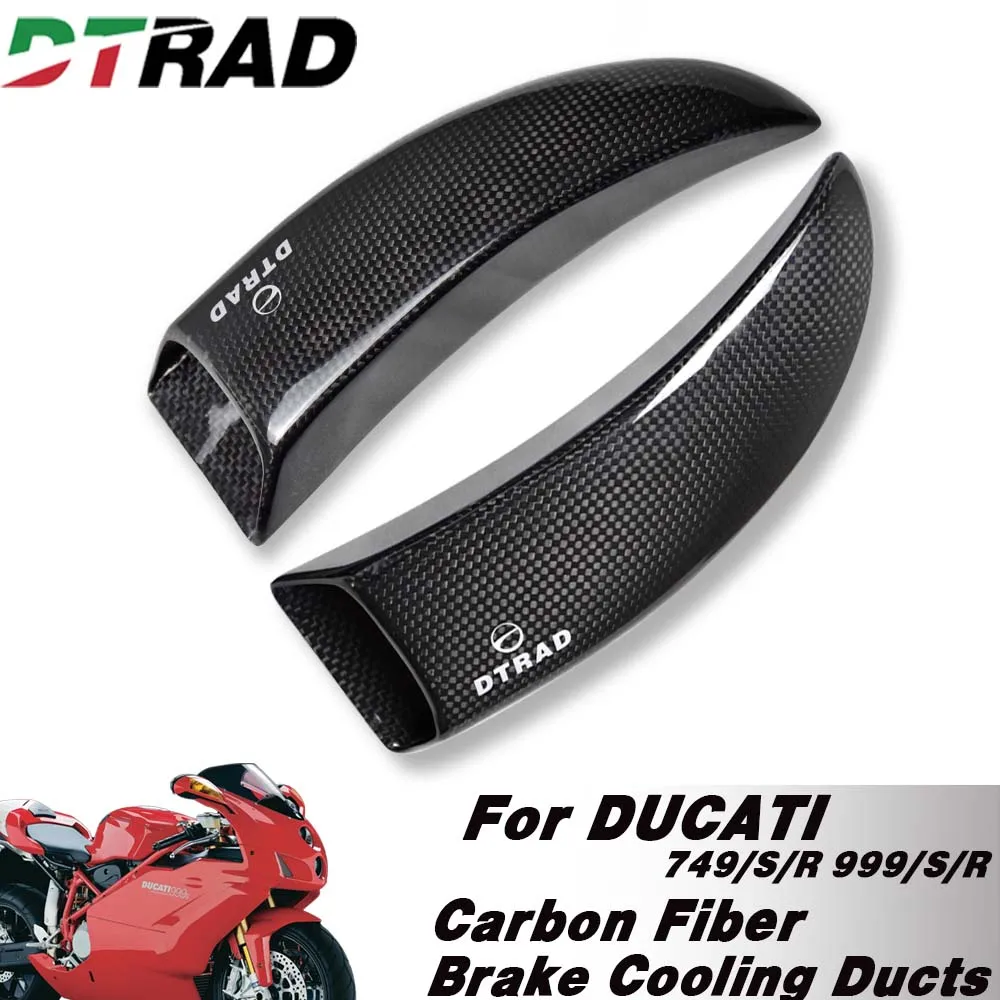 Motorcycle Brake Discs Caliper Cooler Carbon Fiber Air Cooling Ducts Radiator For DUCATI 749/S/R 999/S/R 2003-2006 Accessories