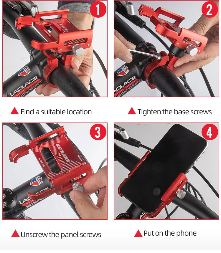 GUB P30 Fahrrad Telefon Halter Einstellbare 360 Grad Fahrrad Telefon Stehen Halterung Reiten Radfahren MTB Radfahren Zubehör GUB G85 P10 g81 – Detail 9