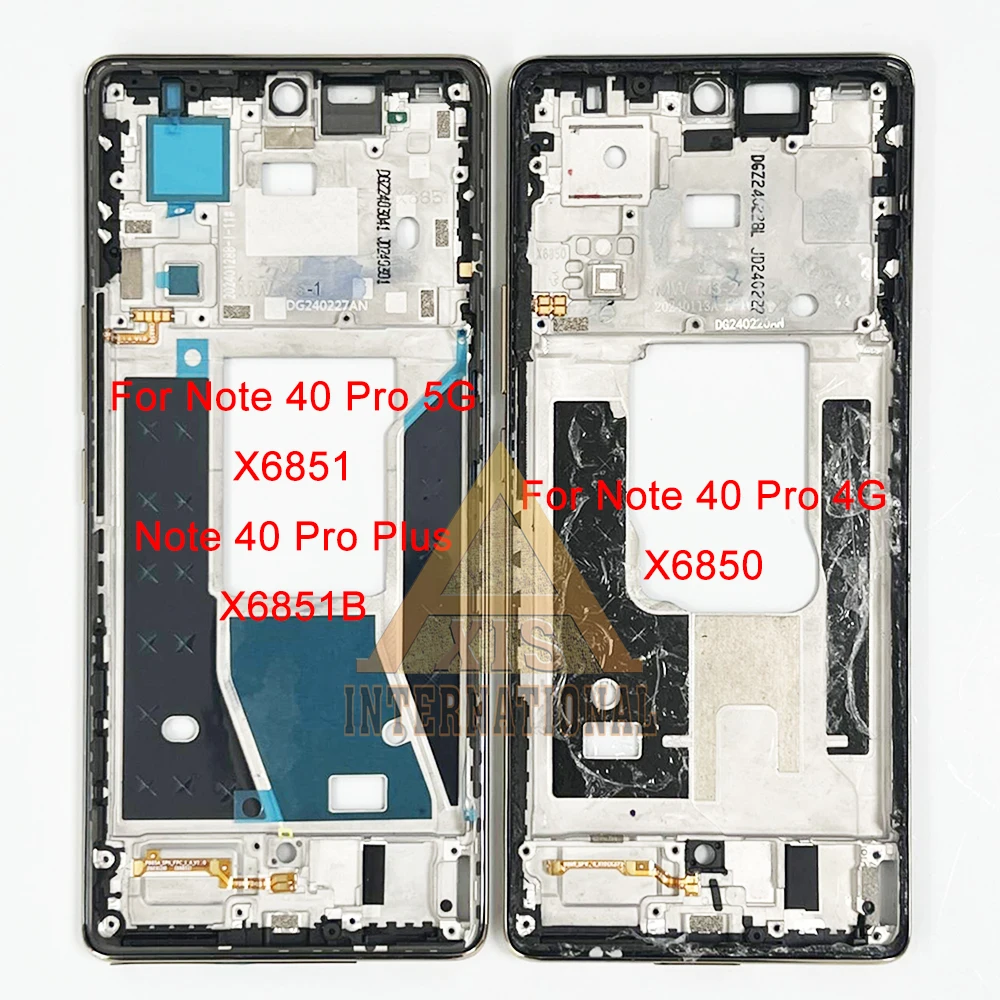 AMOLED Original For Infinix Note 40 Pro 4G X6850 5G X6851 LCD Note 40 Pro Plus X6851B Display Screen Frame For Note 40 X6853