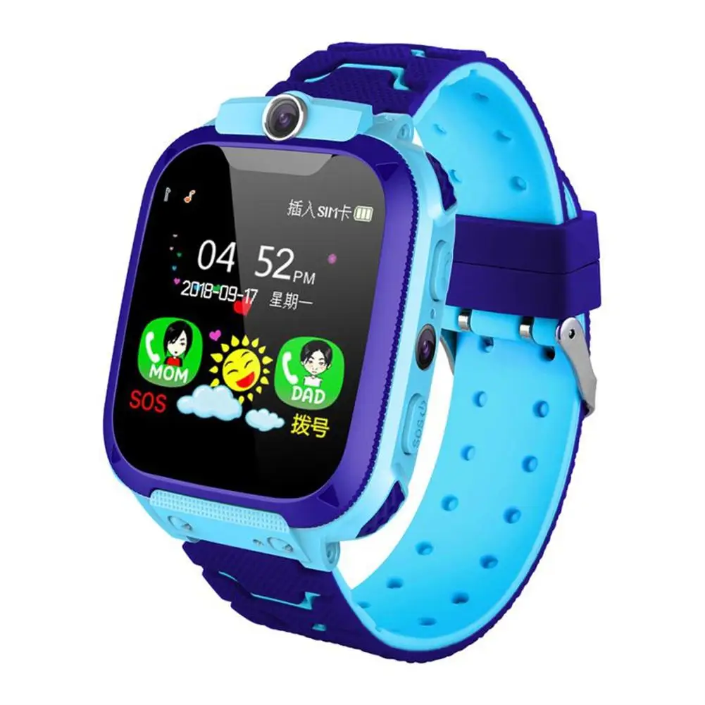 Q12b Children Smart Watch Life Waterproof Kids Positioning Call Smartwatch Remote Locator Watch For Boys Girls Drop Shipping