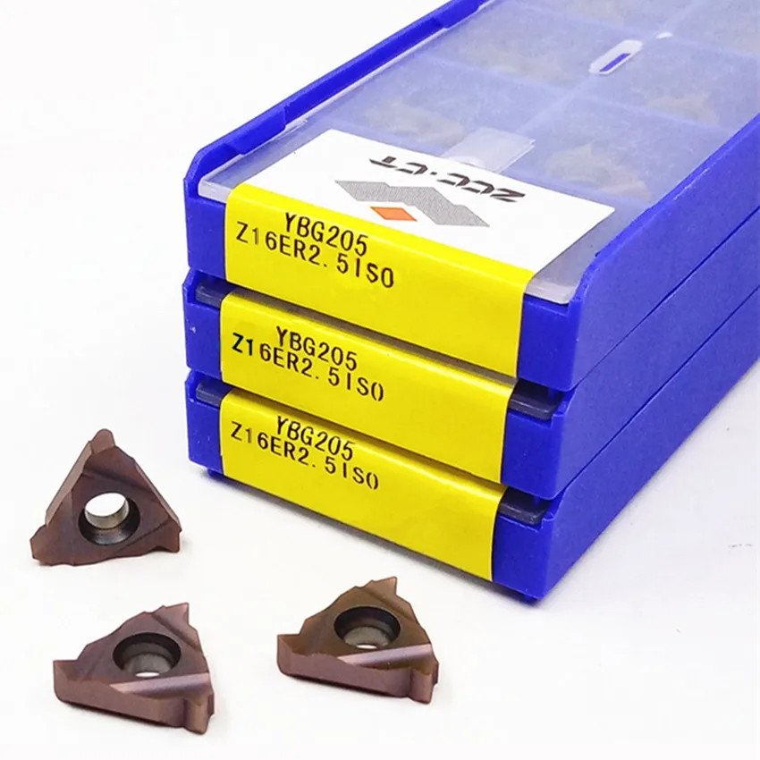 Imagem -04 - Insere 10 Pcs Box Z16er1.0iso Ybg205 Z16er1.5iso Ybg205 Z16er2.0iso Ybg205 Z16er2.5iso Ybg205 Z16er3.0iso Ybg205 Zcc. ct