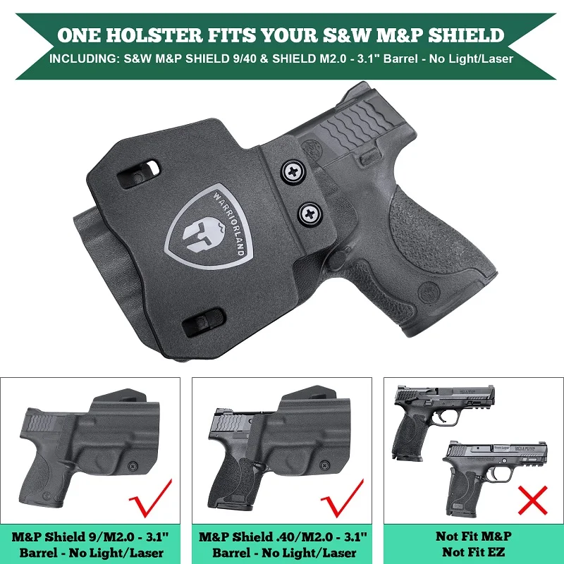 Only Fit M&P Shield 9mm/.40/Shield M2.0-3.1