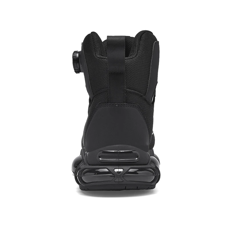 Neue High-Top-Sicherheitsschuhe für Herren mit Drehknopf, stoß- und pannensichere Arbeitsschuhe, modische Herren-Sneaker, Safety Professional