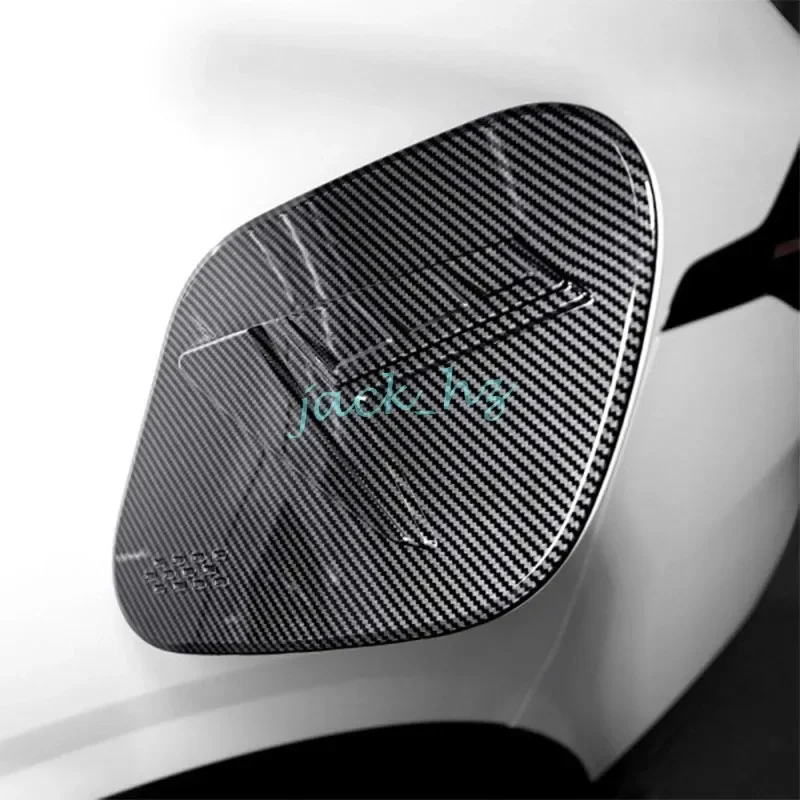 Carbon Fiber Fuel Tank Cap Cover Trims For 2022 2023 Kia Sportage NQ5 Accessories