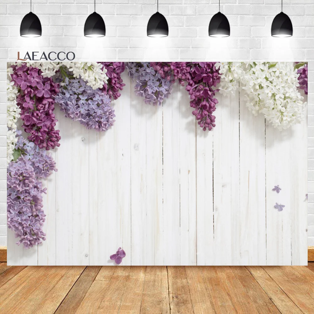 

Laeacco Rustic Wood Wedding Flowers Backdrop Wooden Texture Board Floor Wall Bridal Baby Shower Birthday Photography Background