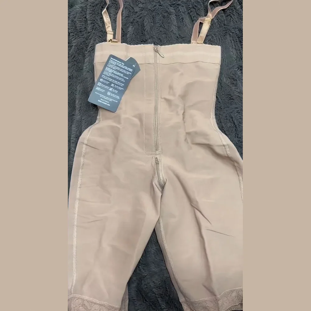 Fajas Colombianas Compression Body Shaper per le donne con cerniera dimagrante controllo della pancia dopo il parto cintura Shaper abbigliamento