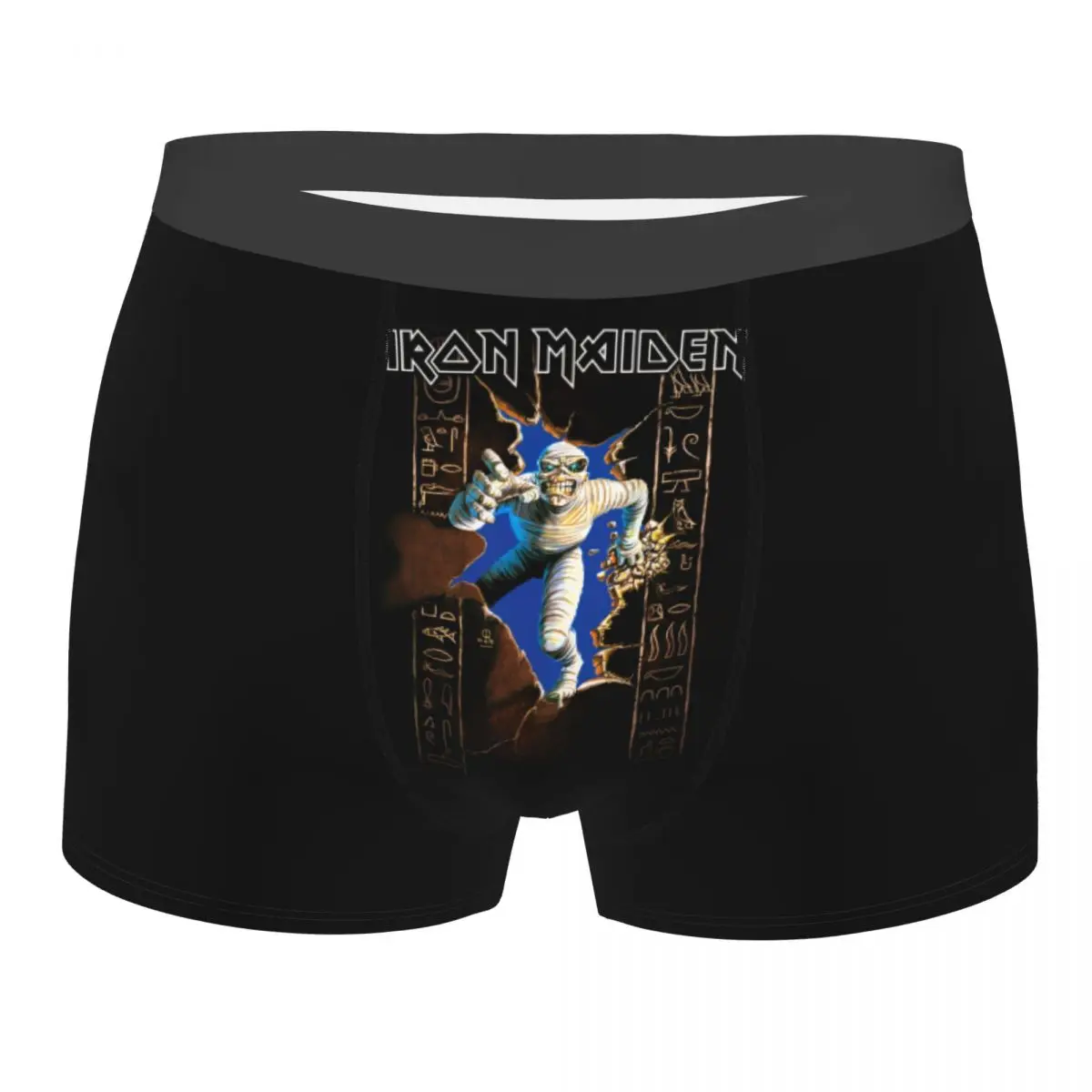 

Custom Male Cool British Heavy Metal Rock Iron Maidens Men's Underwear Boxer Briefs Stretch Shorts Panties Underpants
