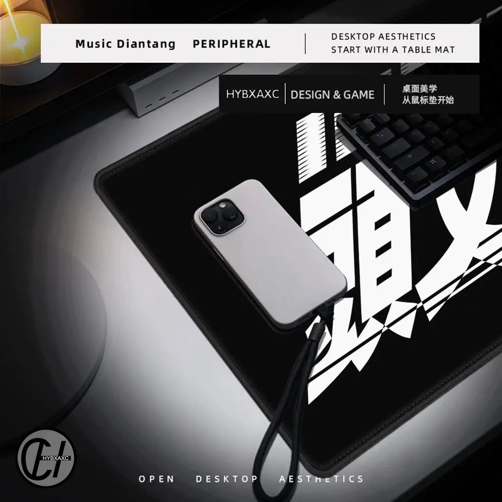 HYBXAXC Anime I-Initial D A-AE86 Mousepad Large Anti-Slip Mouse Pad Stitched Edges Mat Durable Desk Laptop Gaming​ Keyboard Pad