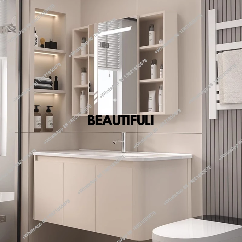 Washbasin Toilet Bathroom Cabinets Vintage Partition Vanity Drawer Bathroom Cabinets White Light Mobili Per La Casa Furniture