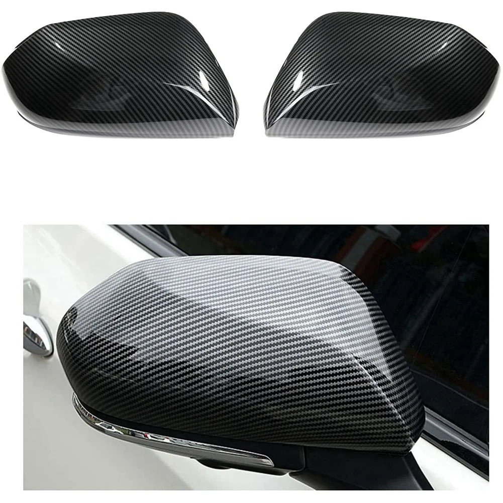 

Carbon Fiber Door Side Mirror Cover Rearview Mirror Cover Decor Trim Guard for Toyota Camry LE SE 2018-2022 Accessories