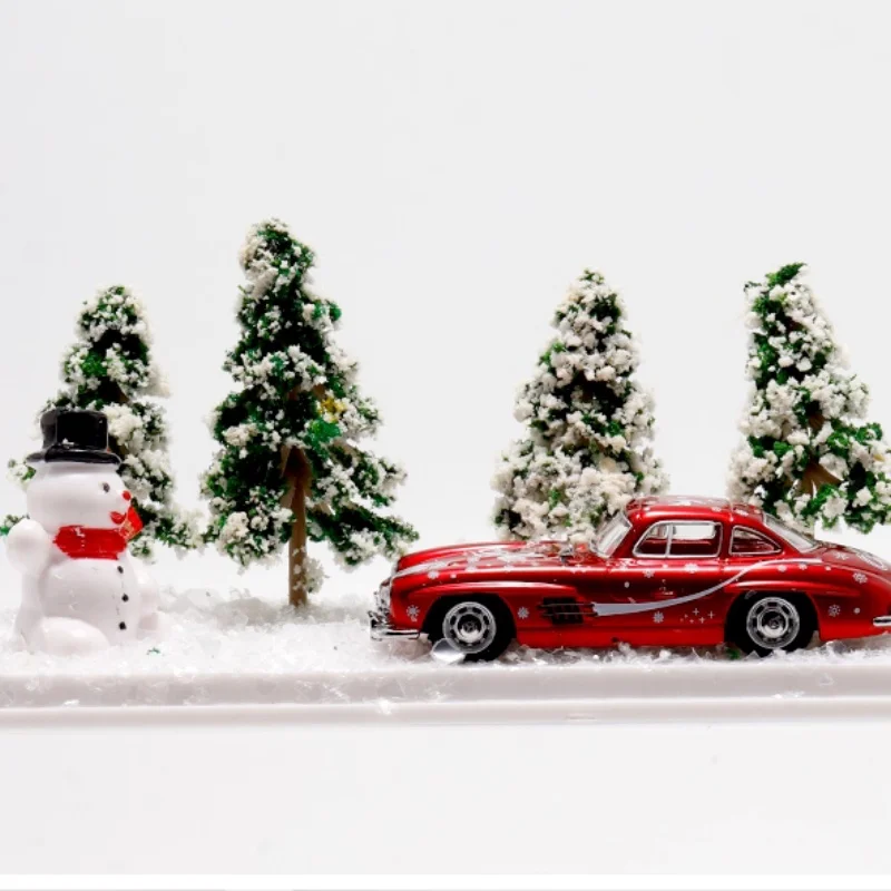 1:64 Mercedes-Benz 190SL Modello di auto pressofuso in lega vintage - Regalo di ornamento da collezione statico in edizione limitata di Natale