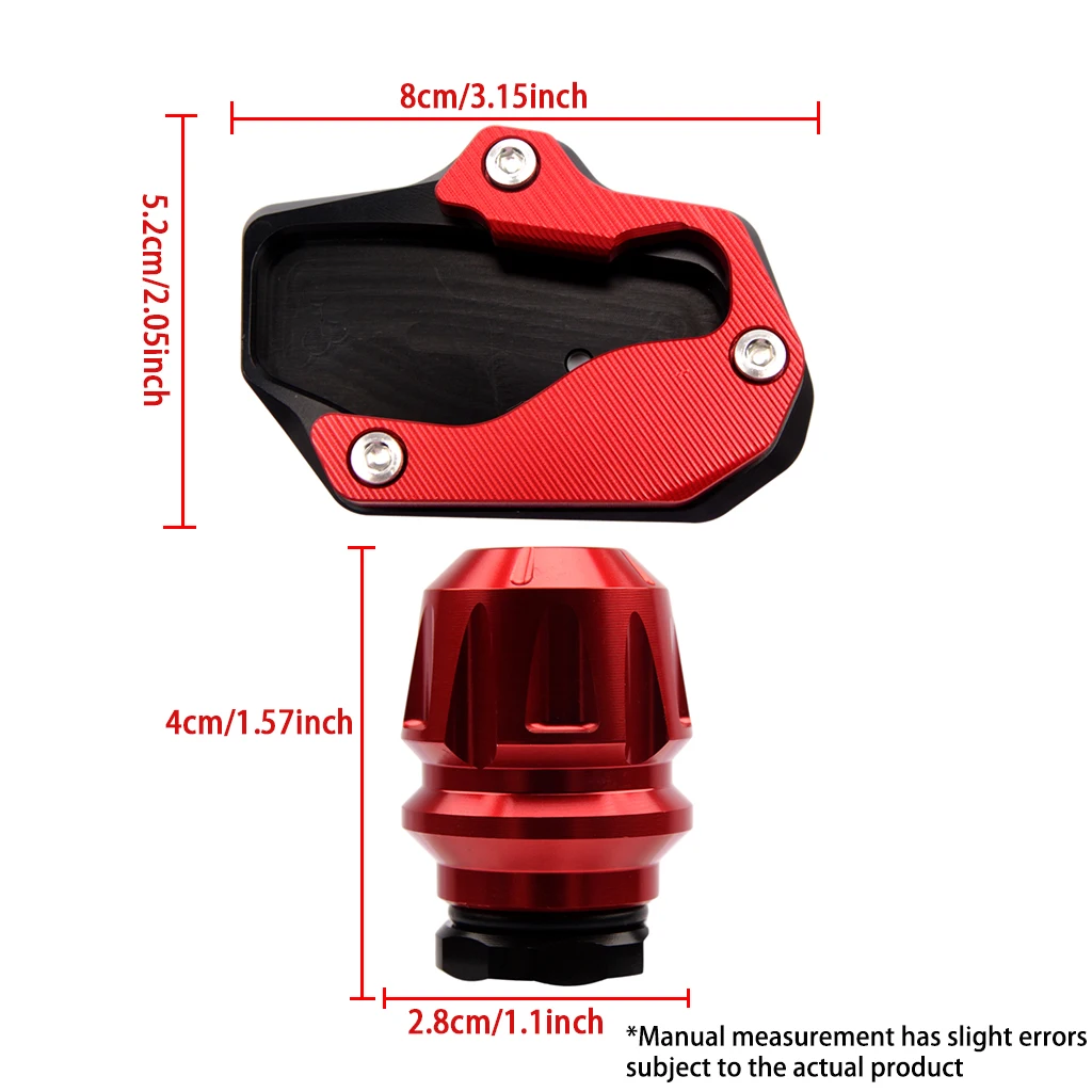 Motorcycle Kickstand Foot Side Stand Extension Enlarger Support Pad For Honda 300 NSS350 2018‑2023